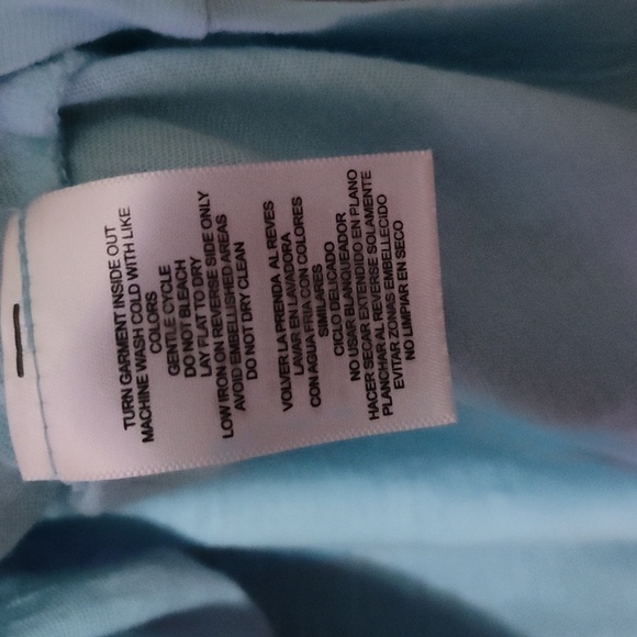 Caribbean Joe blue pam tree  tee size medium - Picture 3 of 6